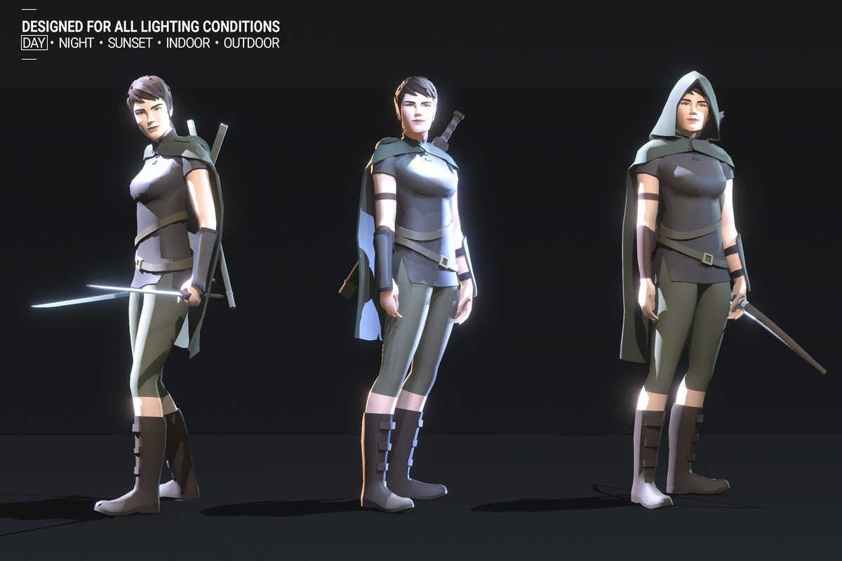 Polyquest Heroes: Warrior I Huntress