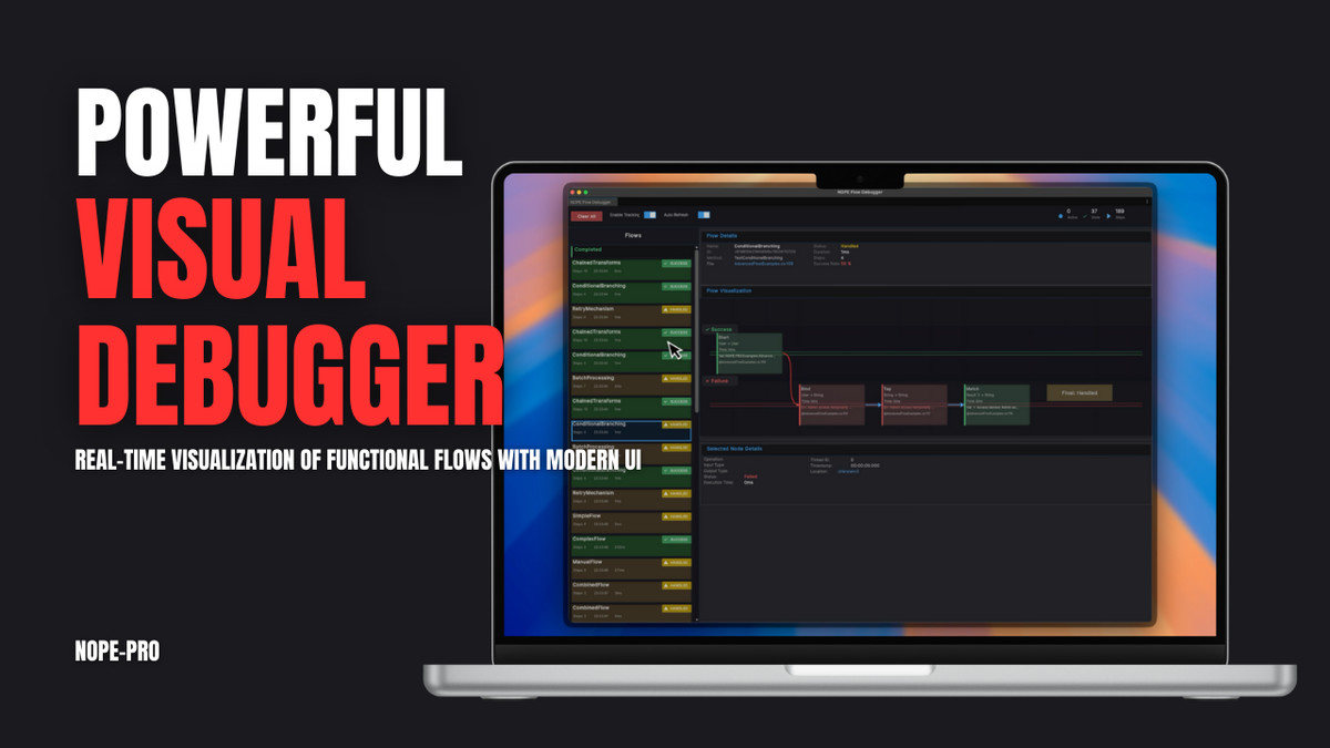 NOPE-PRO V2 | Fastest Railway-Oriented Programming with Visual Debugger