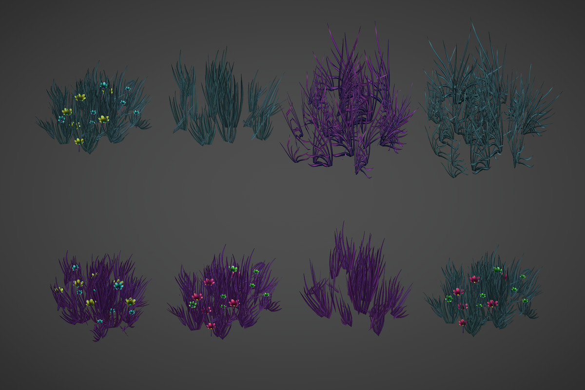 Hand Painted Grass 1