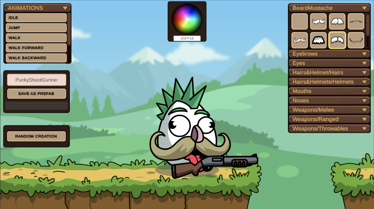 Egg Heads 2D — Modular Character Creator