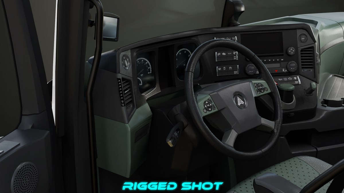 Heavy Truck 03 Refrigerator Trailer Interior URP HDRP Textures