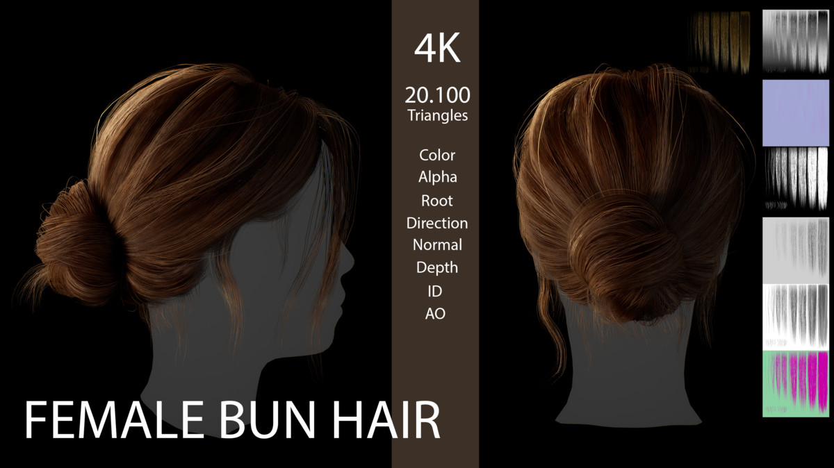 Essential Real-Time Hair Pack – Game-Ready Hairstyles for Unity