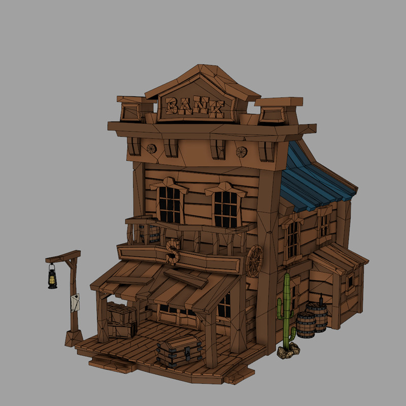 12 Wild West Buildings Pack