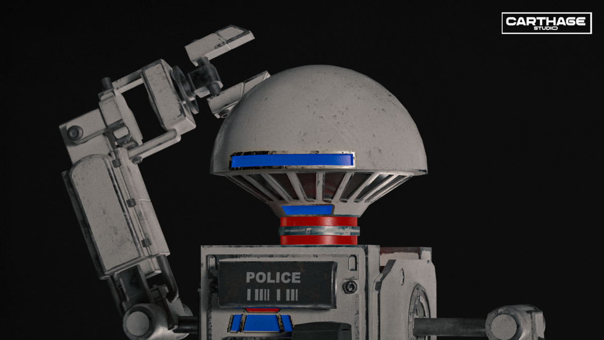 Security Robot NPC Bundle – 5 Rigged Game-Ready Characters