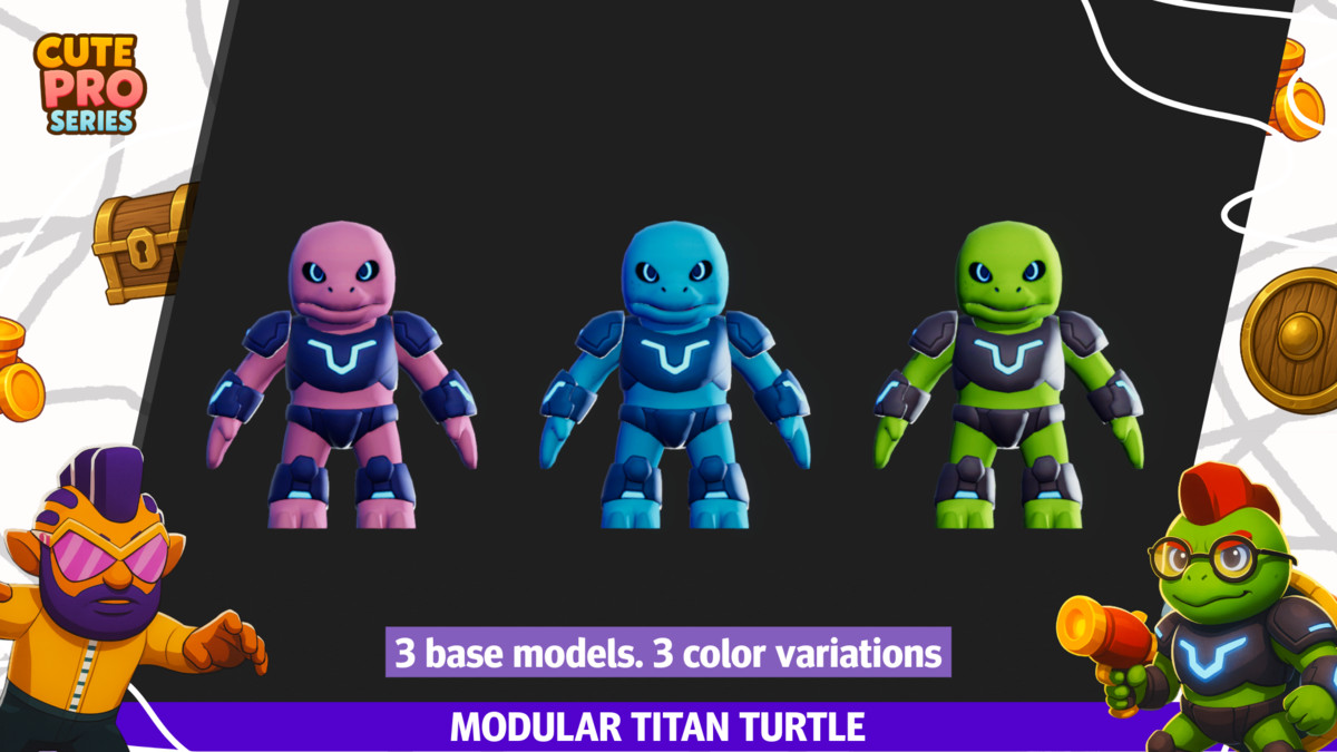Monsters Ultimate Pack 10 Cute Pro Series