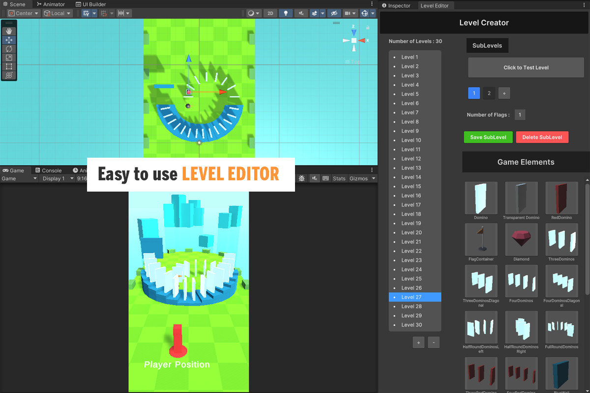 Golf vs Domino | [Template + Editor]