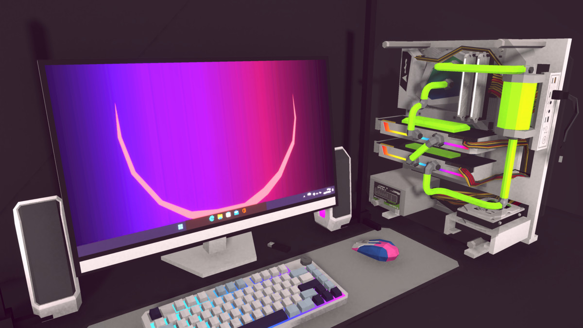 polygonal modular computer pack