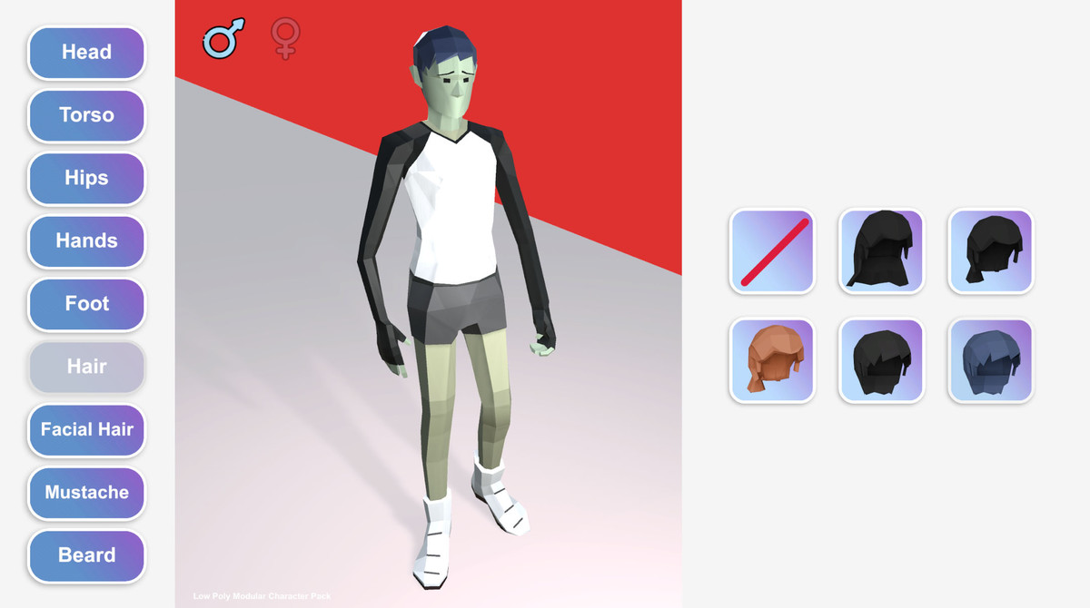 Low Poly Modular Character Pack