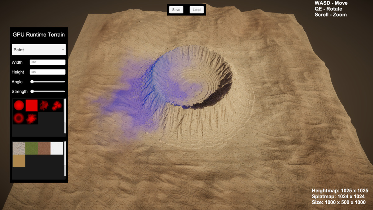 GPU Runtime Terrain Editor