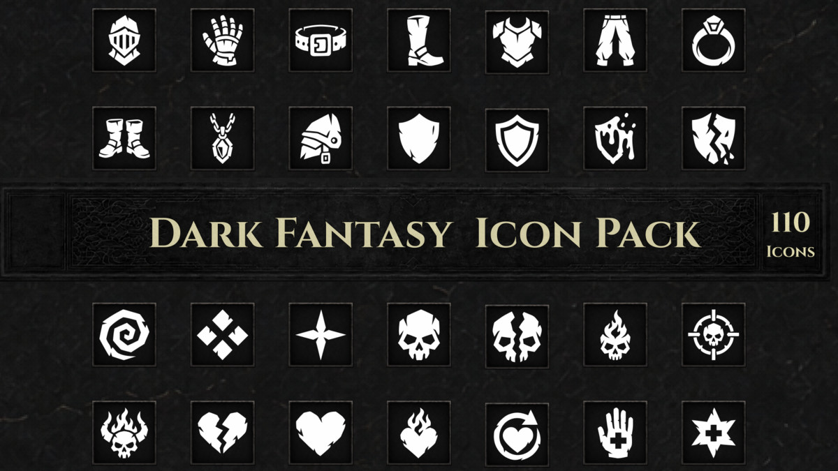 Dark Fantasy UI Icons