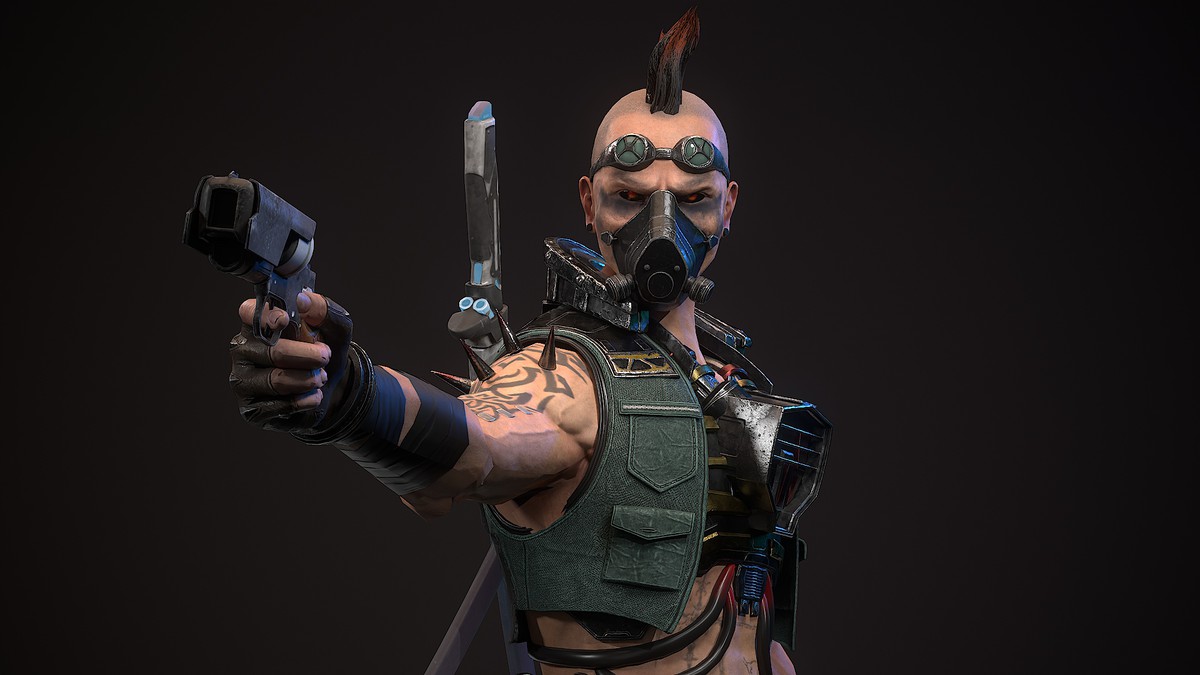 Sci-Fi Punk Warrior