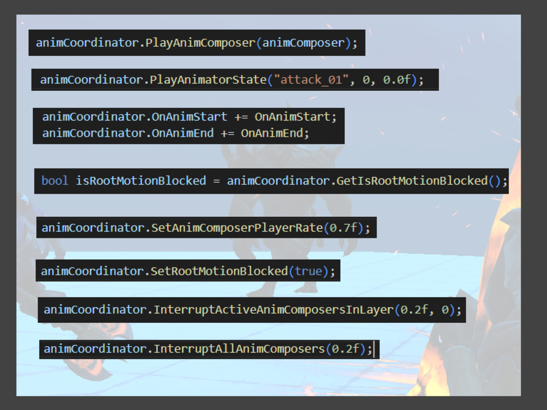 Animation Composer System - ACS