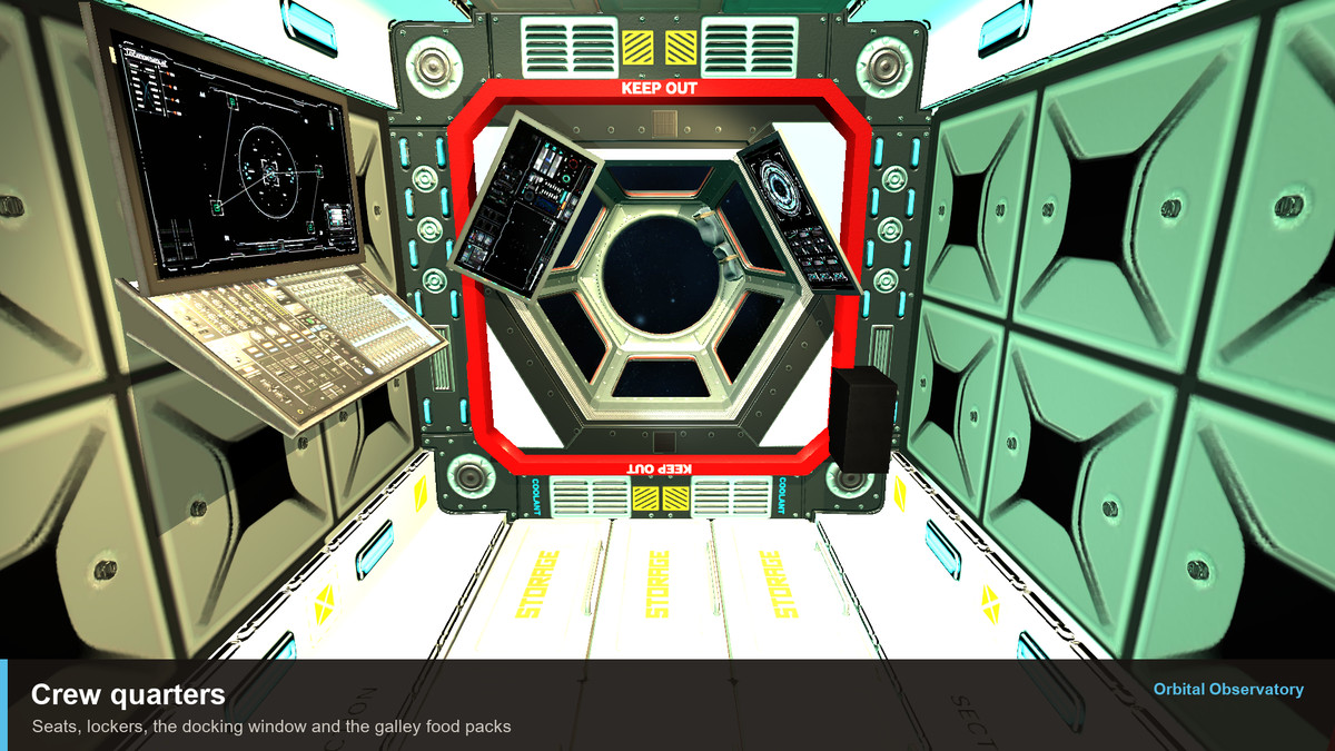 Orbital Observatory — Space Station Interior, Props and Demo Scenes