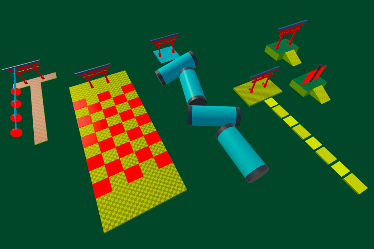 Obby Ninja Run Game Level Pack