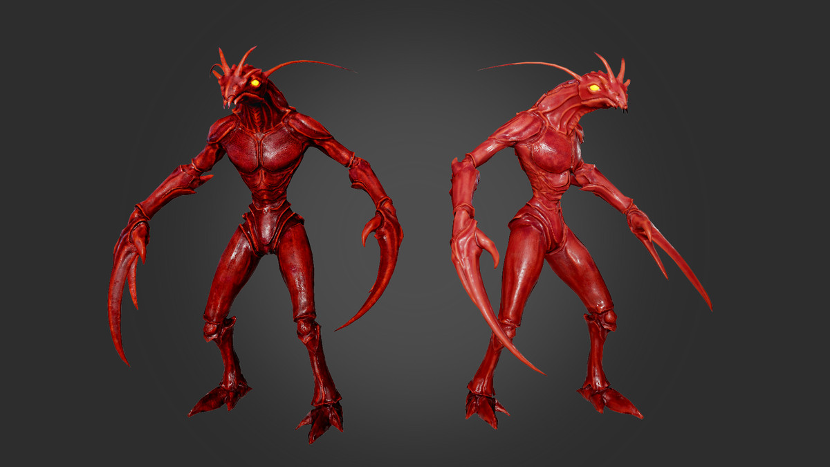 Shrimp monster character