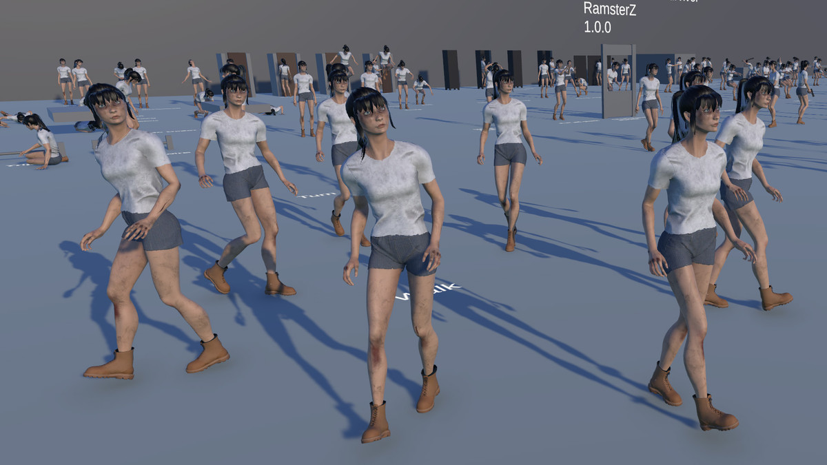 Female Horror Survivor Animations