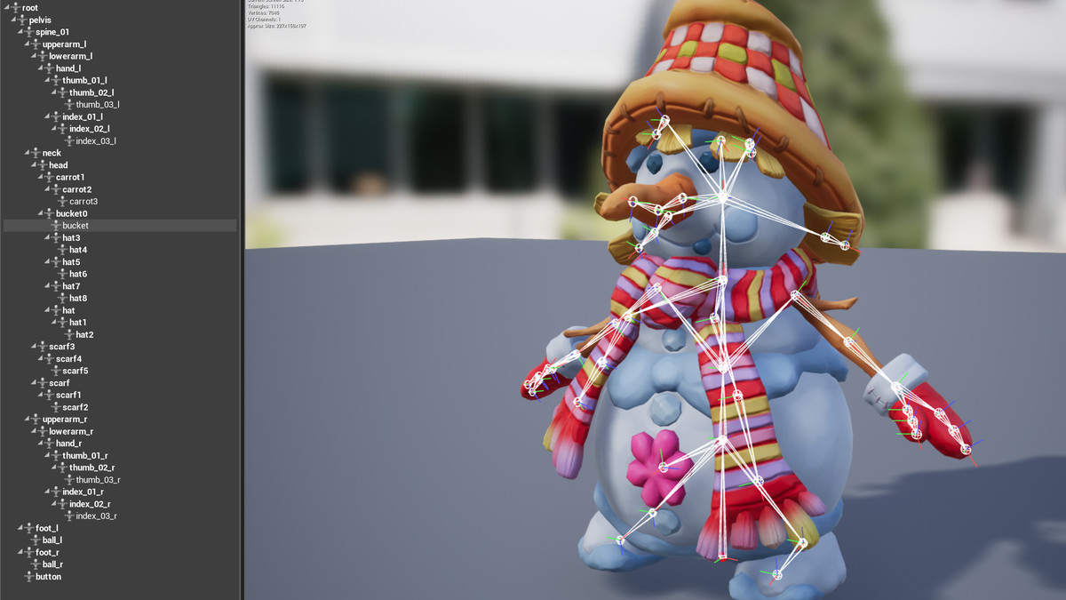 snowman with hat
