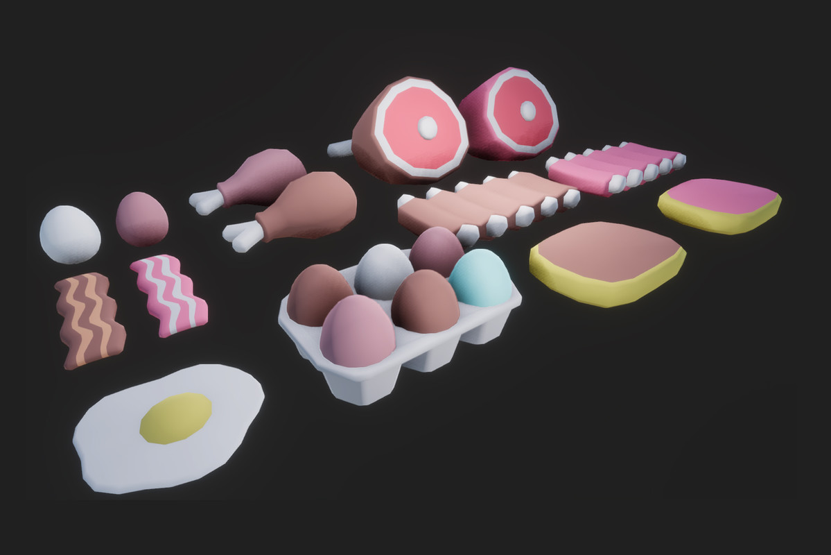 Cozy House Bundle - Goodies! Stylized Low Poly 3D Modular Pack