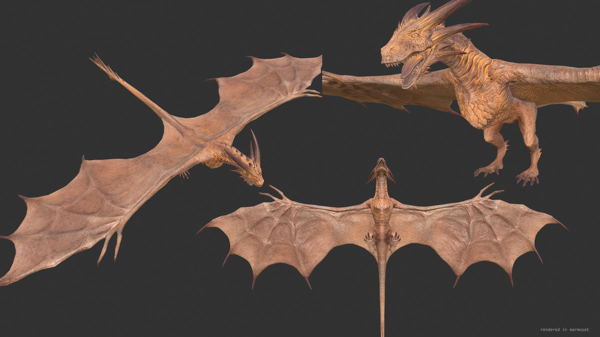 Fire breathing Wyvern