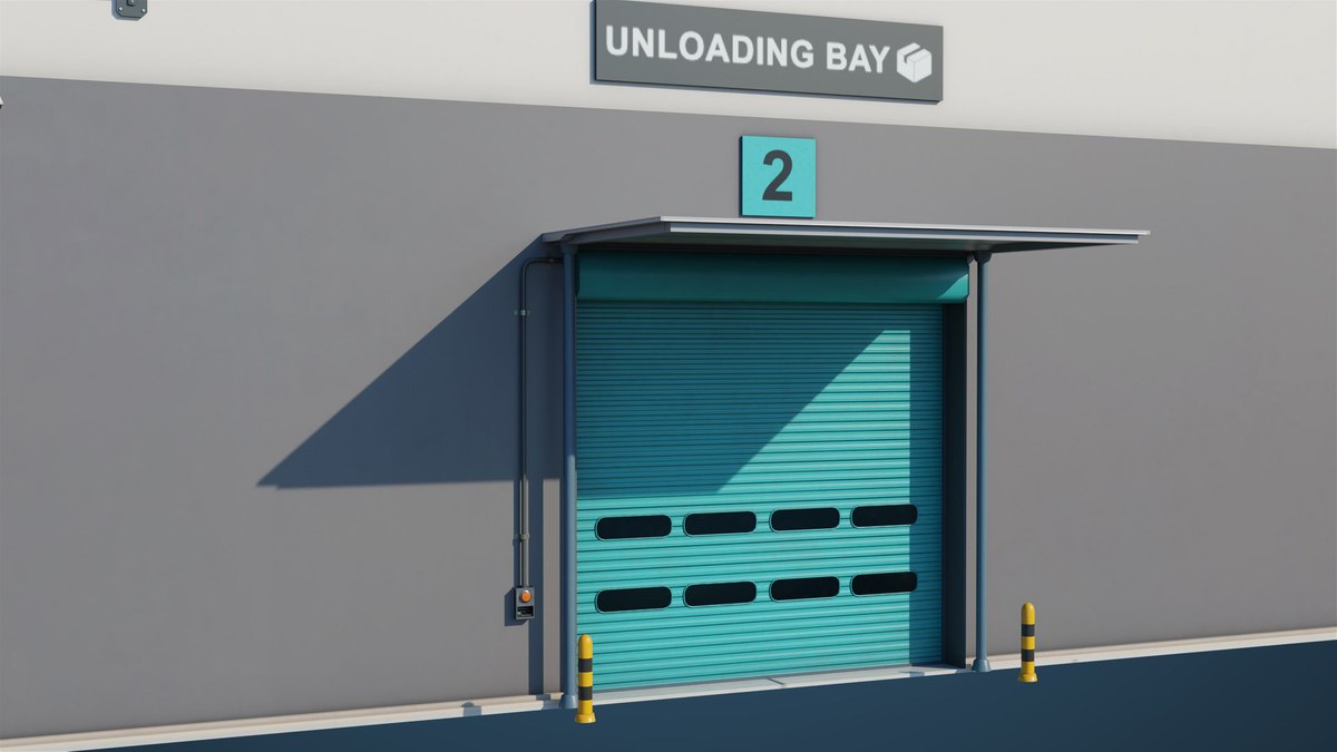 Logistic Cargo Warehouse Interior and Exterior URP HDRP Textures