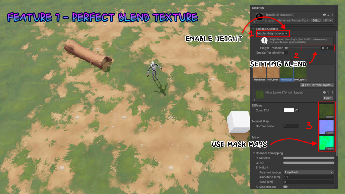 Handpainted Grass & Ground Textures Pro | Terrain Tool | URP HDRP