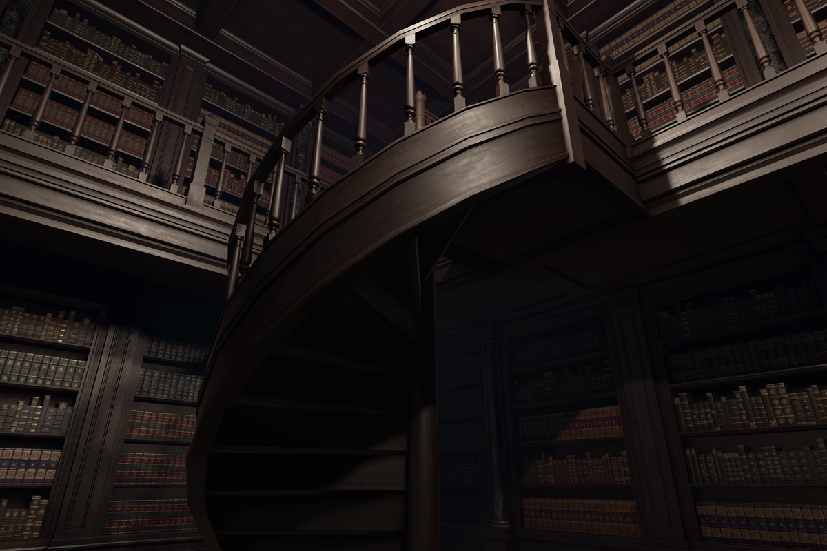 Victorian Gothic Library - Interior | Crimson Manor (URP)