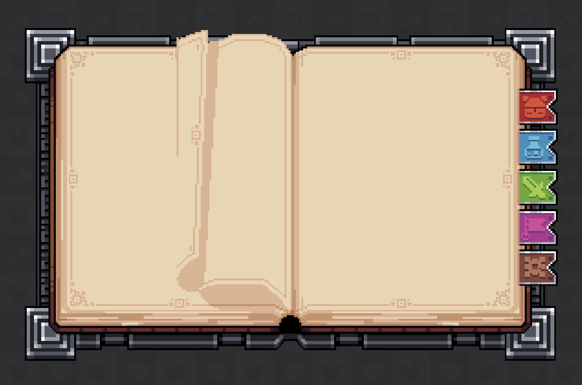 Pixel Vault UI Series | Fantasy Book UI V2