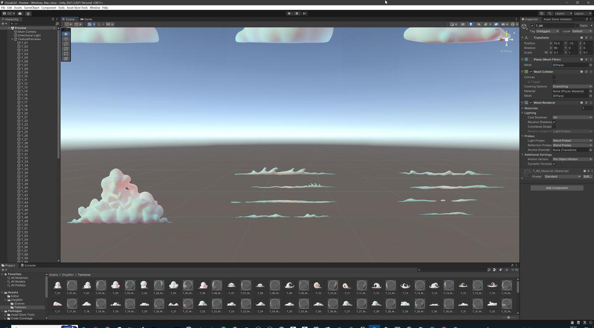 Stylized Cartoon Clouds and Weather Icons Pack (111 2K PNG Textures with Alpha)