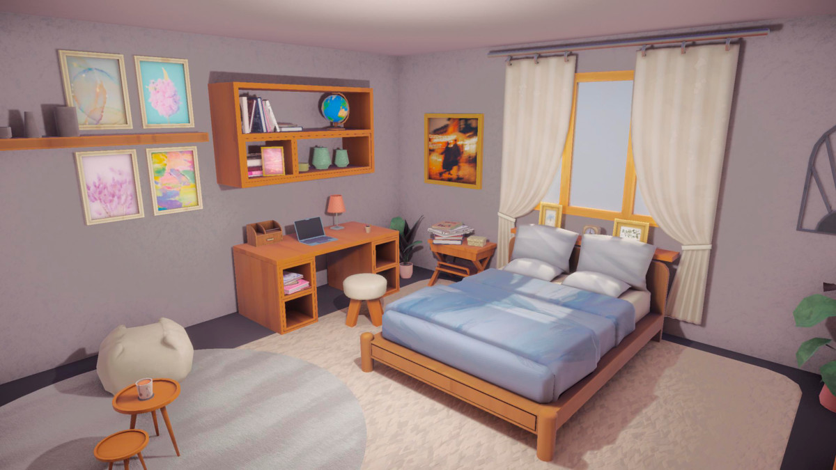 LowPoly Bedroom Stylized - PBR Interior Kit (URP/Built-In/HDRP)