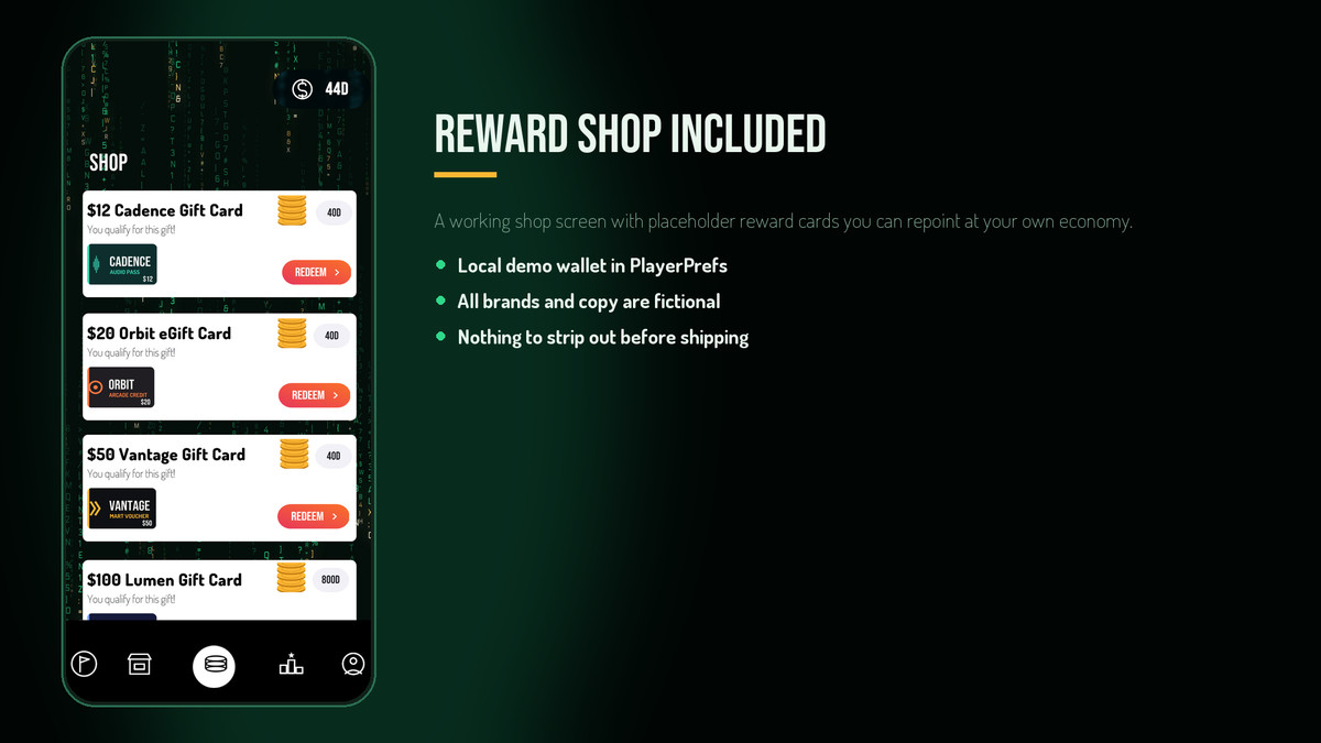 Digital Rain - Word Game Template