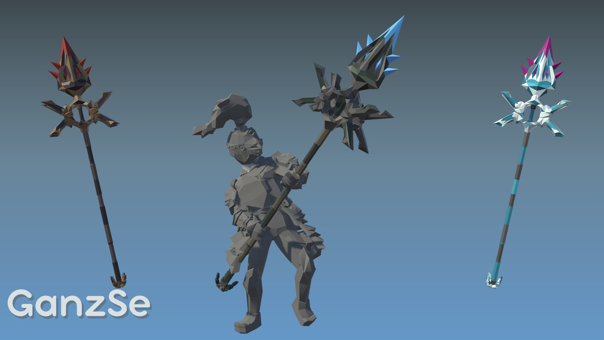 GanzSe Spears - Fantasy Low Poly Pack