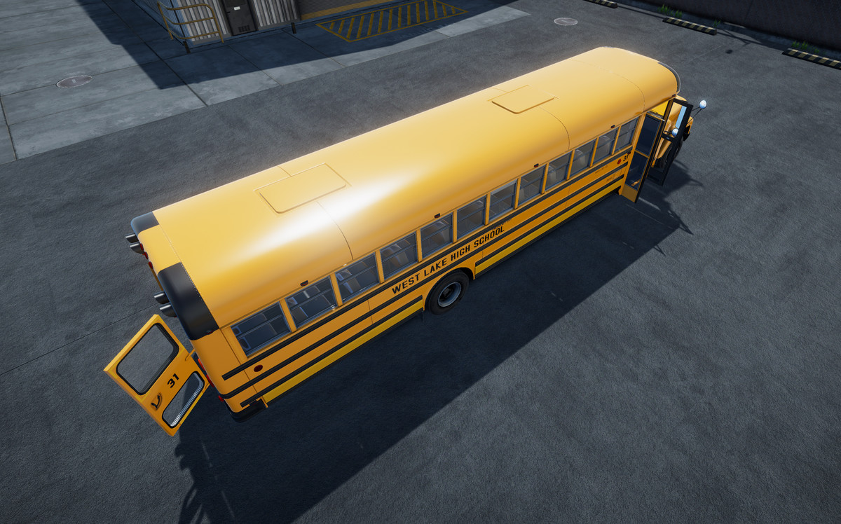 80s generic american school bus