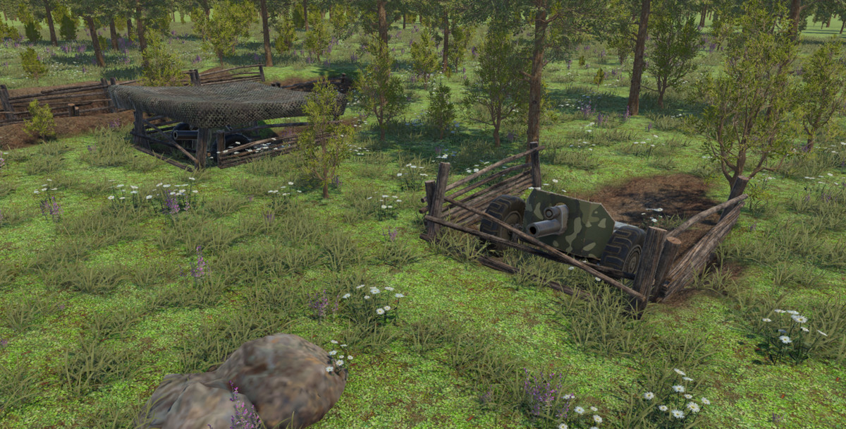 3D World War II Trenches Set