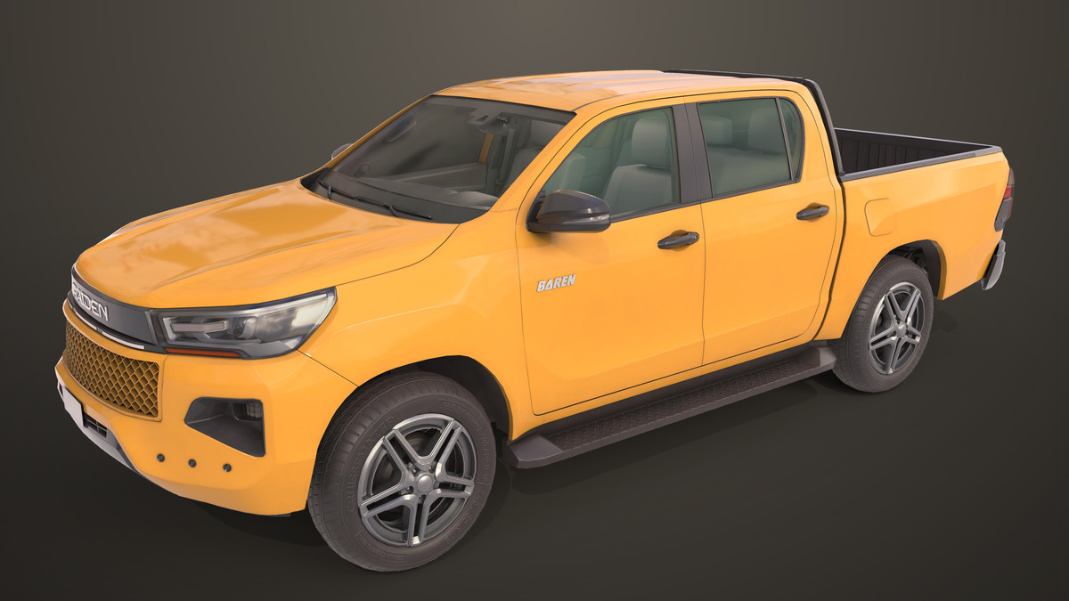 Pickup Truck 04 Brown URP HDRP Textures