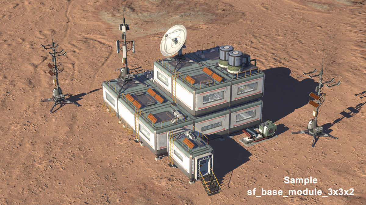 sci fi base module pack