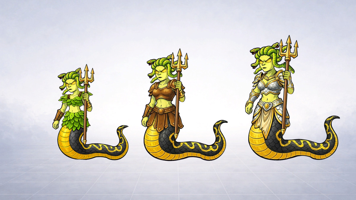 30 Stylized 2D Fantasy Monsters – Animated Characters Pack