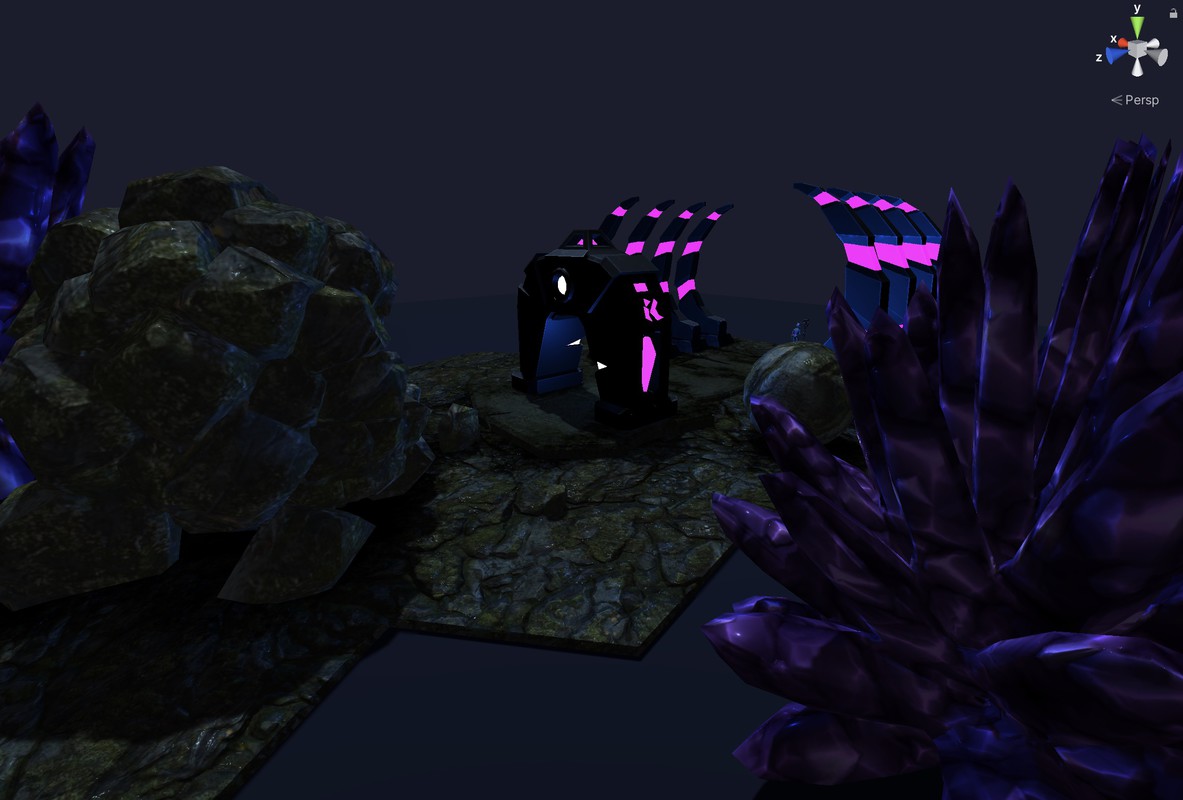 Alien Warrior Guard with Staff