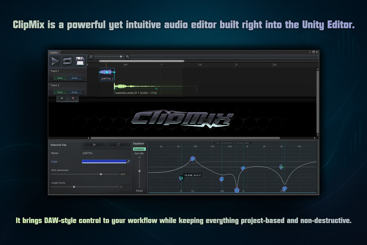 ClipMix audio editor