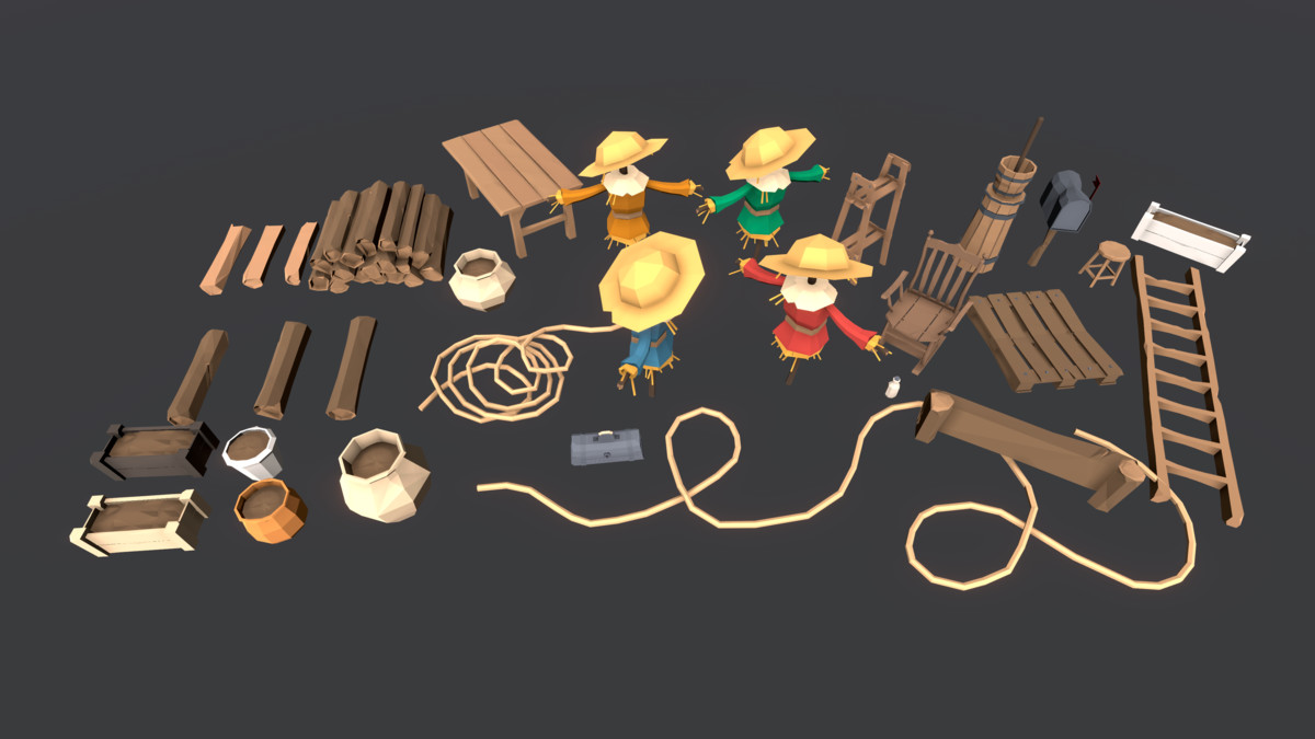 STYLIZED Low Poly Fantasy Bundle Vol. 2