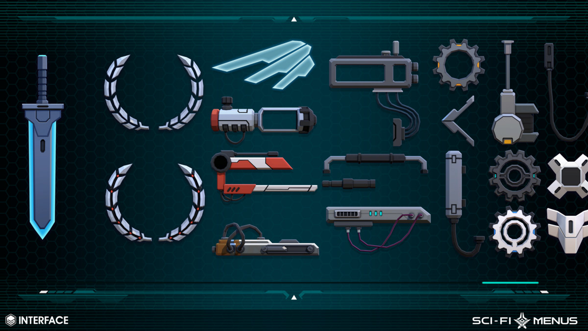 Sci-Fi Menus - Synty INTERFACE - GUI