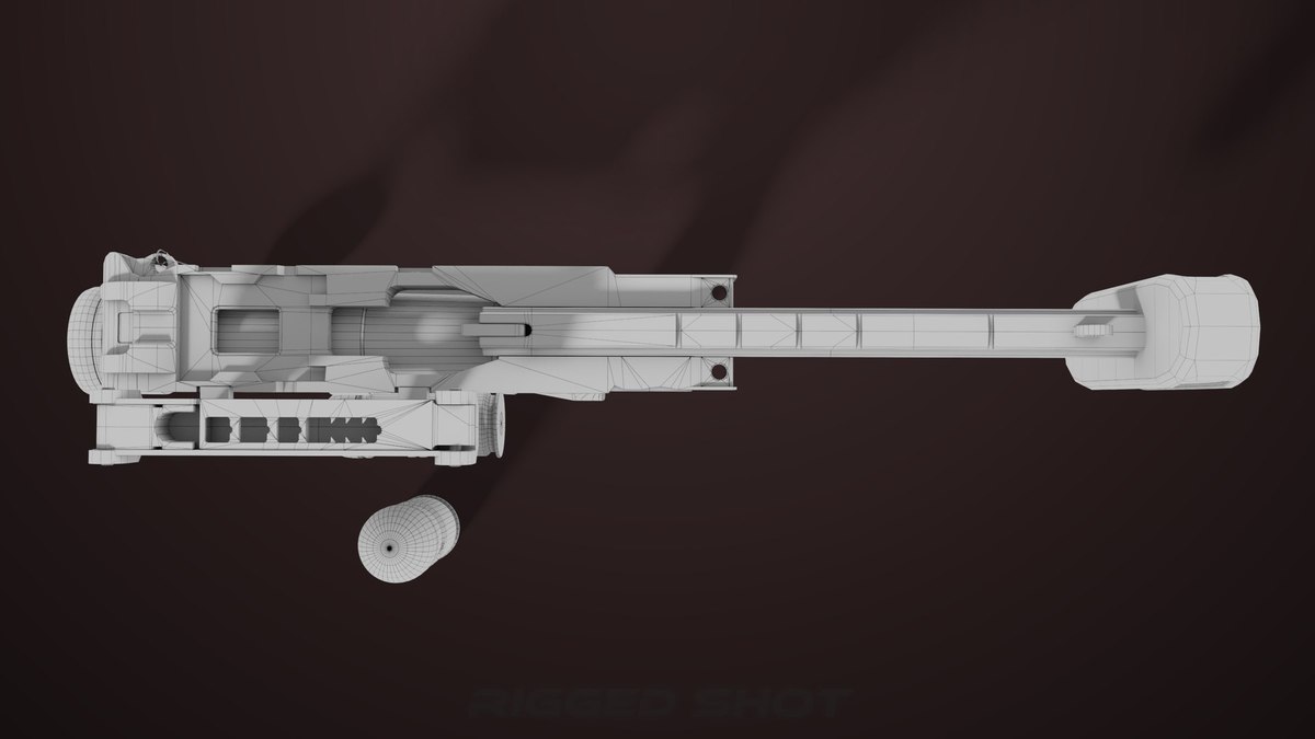 Grenade Launcher 04 Black URP HDRP Textures