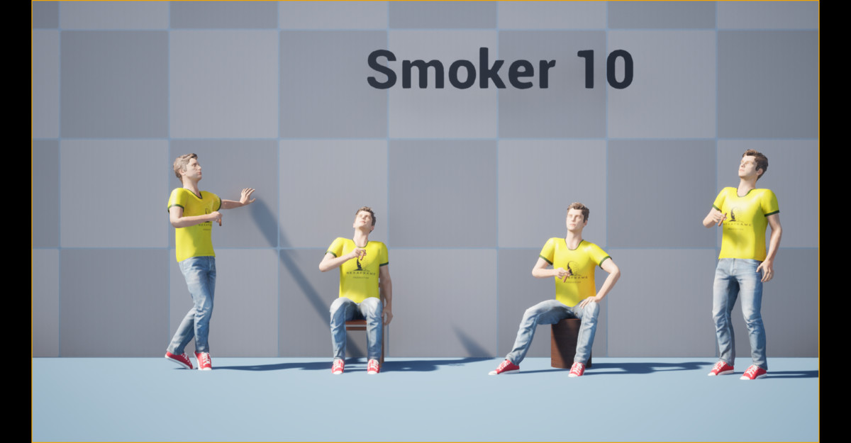 Cigarette Smoker Animation