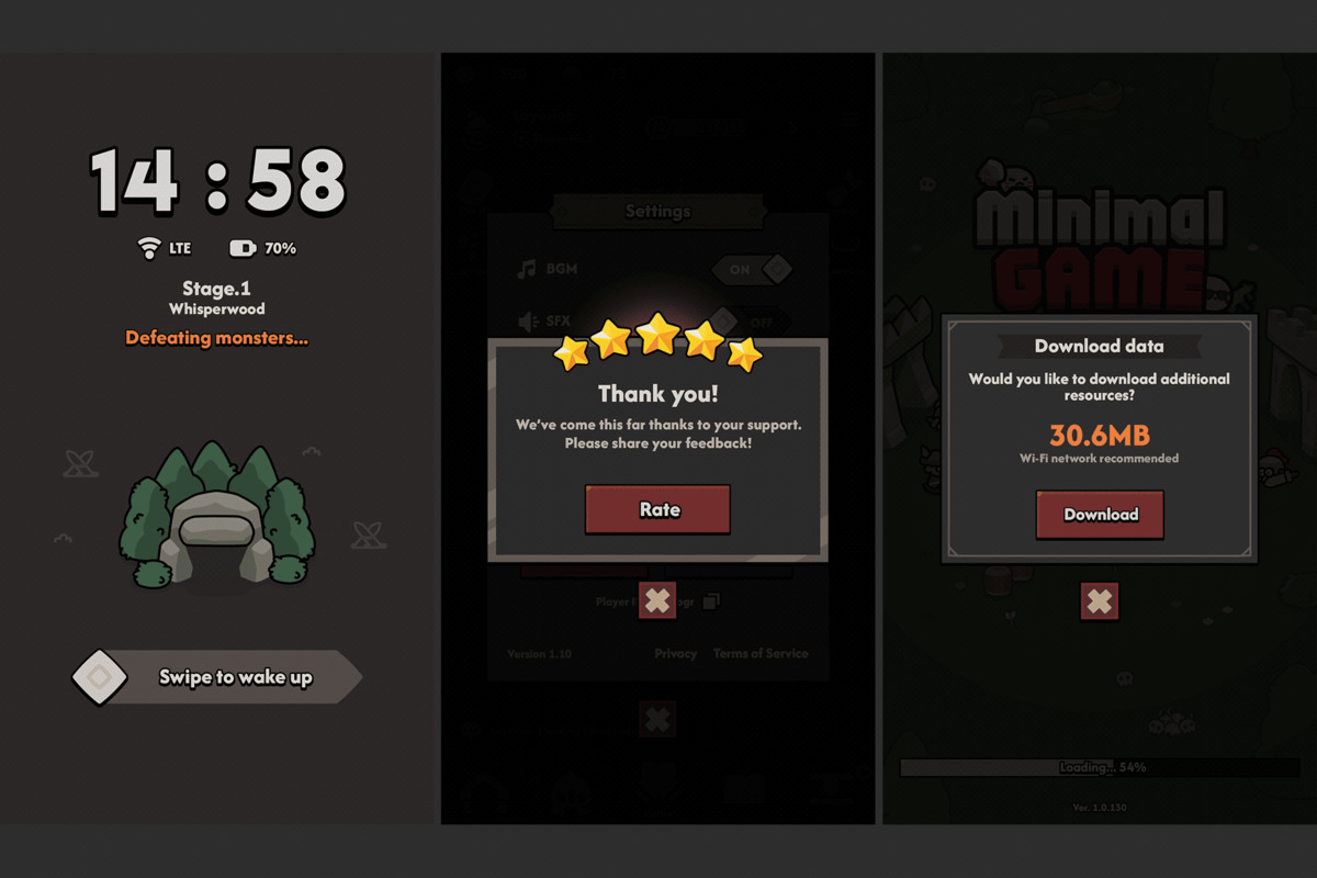 GUI Pro - Minimal Game Dark
