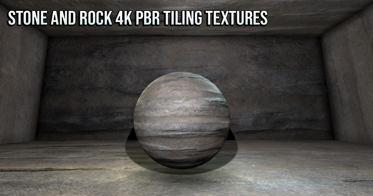 21 Stone and Rock 4K PBR Tiling Textures Collection