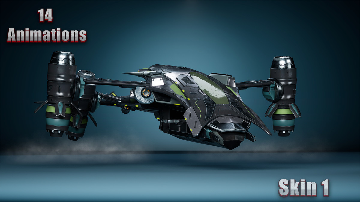 Sci-Fi Transport - Military Airplane