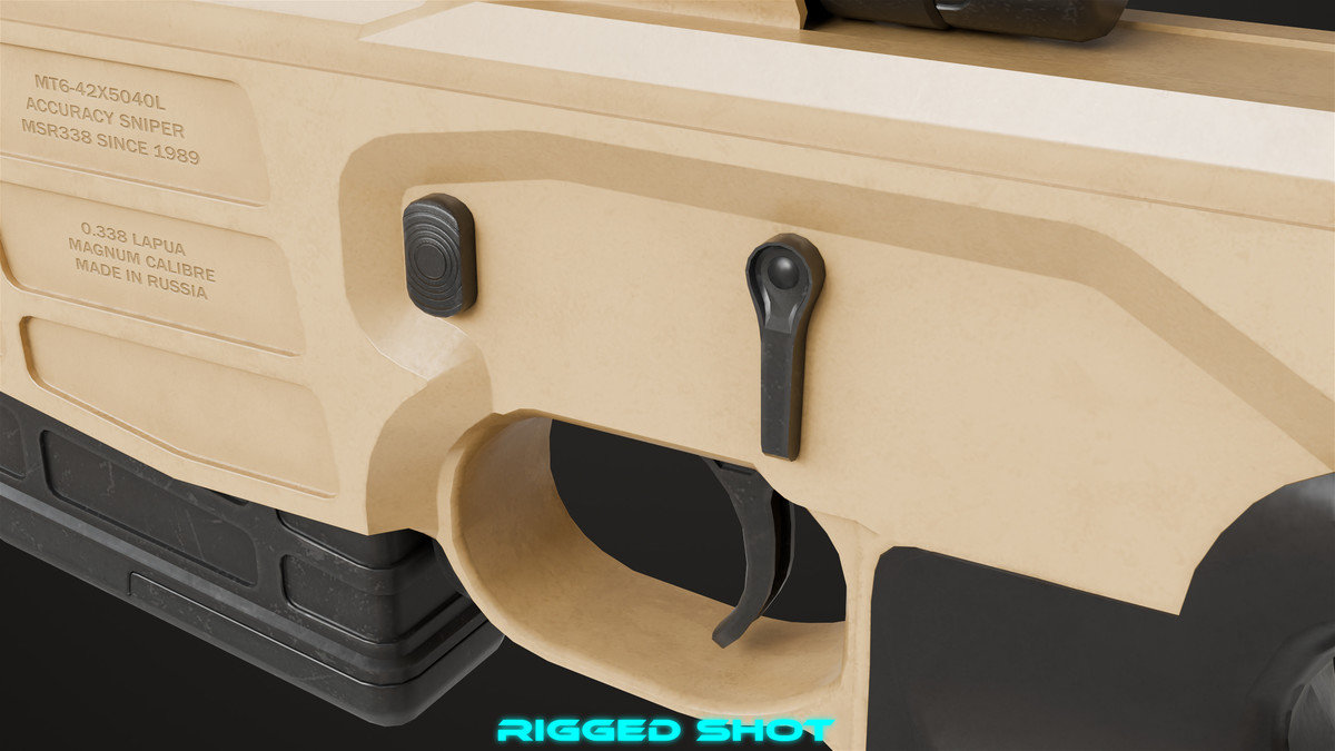 Sniper Rifle 04 Sandal URP HDRP Textures