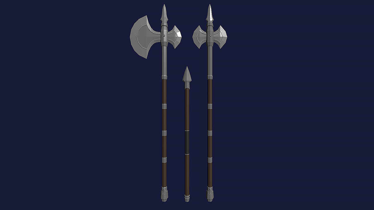 Low Poly Style Weapons Part 1