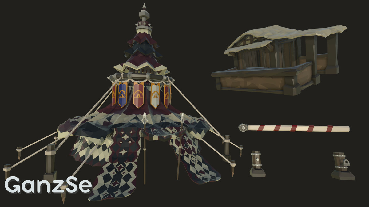 GanzSe Mountain Trade Pass - Stylized Low Poly Environment
