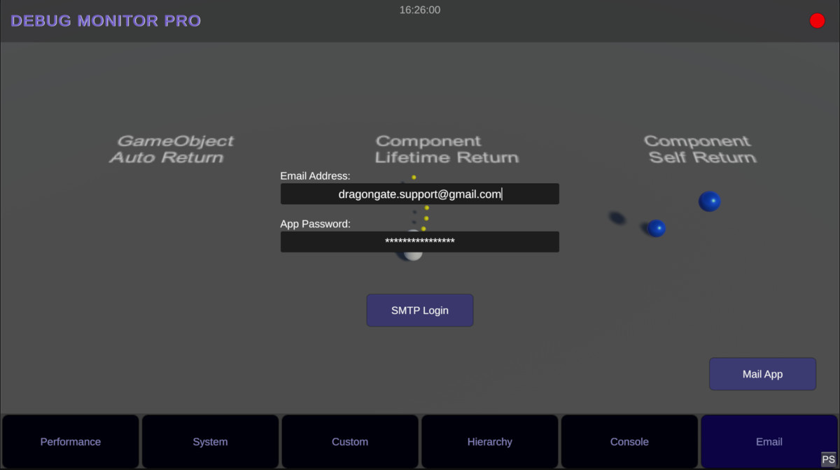 Debug Monitor Pro - Console, Hierarchy, Email