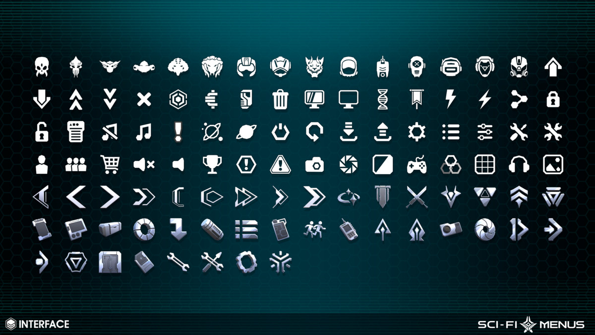 Sci-Fi Menus - Synty INTERFACE - GUI